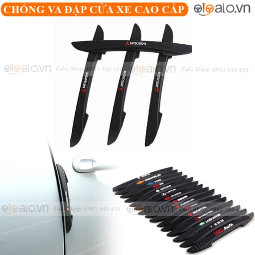 Chống va đập cửa xe Mitsubishi cao cấp chất liệu cao su dán keo 3M - OTOALO
