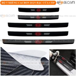 Nẹp cacbon chống xước bậc cốp xe Kia cao cấp - OTOALO