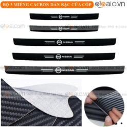 Nẹp cacbon chống xước bậc cốp xe Nissan cao cấp - OTOALO