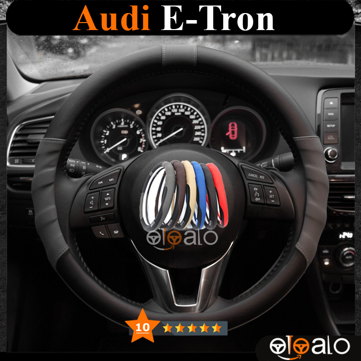 Bọc vô lăng Sparco Audi E-Tron da PU cao cấp - OTOALO Bọc vô lăng Sparco Audi E-Tron da PU cao cấp - OTOALO