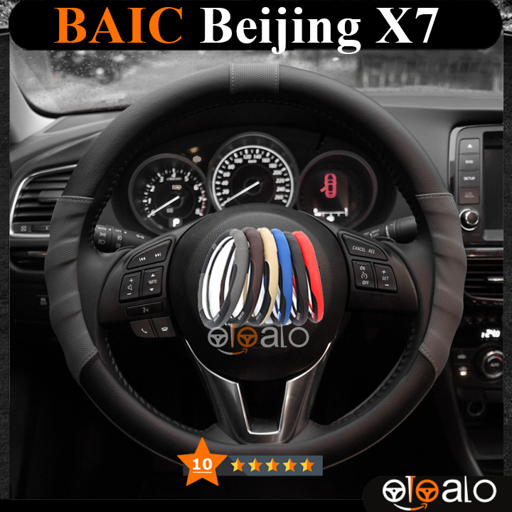 Bọc vô lăng Sparco BAIC Beijing X7 da PU cao cấp - OTOALO Bọc vô lăng Sparco BAIC Beijing X7 da PU cao cấp - OTOALO