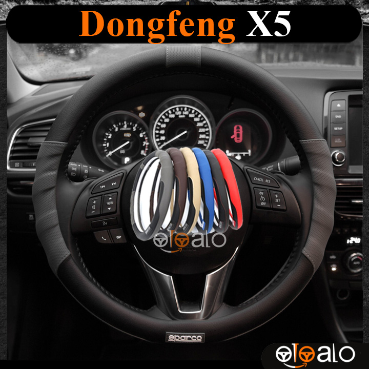 Bọc vô lăng Sparco Dongfeng X5 da PU cao cấp - OTOALO Bọc vô lăng Sparco Dongfeng X5 da PU cao cấp - OTOALO