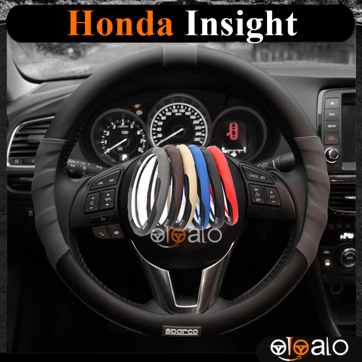 Bọc vô lăng Sparco Honda Insight da PU cao cấp - OTOALO Bọc vô lăng Sparco Honda Insight da PU cao cấp - OTOALO