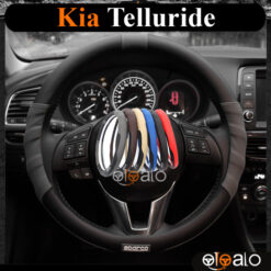 Bọc vô lăng Sparco Kia Telluride da PU cao cấp - OTOALO