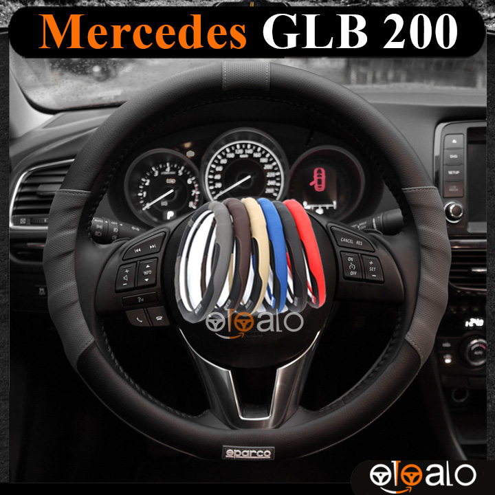 Bọc vô lăng Sparco Mercedes Benz GLB 200 da PU cao cấp - OTOALO Bọc vô lăng Sparco Mercedes Benz GLB 200 da PU cao cấp - OTOALO