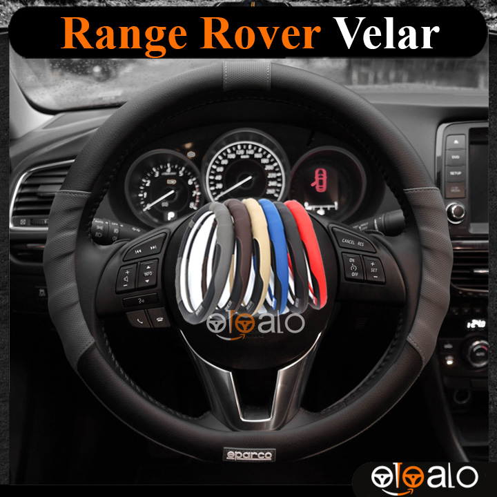 Bọc vô lăng Sparco Range Rover Velar da PU cao cấp - OTOALO Bọc vô lăng Sparco Range Rover Velar da PU cao cấp - OTOALO