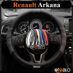 Bọc vô lăng Sparco Renault Arkana da PU cao cấp - OTOALO