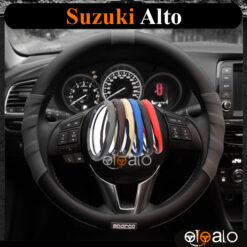 Bọc vô lăng Sparco Suzuki Alto da PU cao cấp - OTOALO