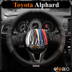 Bọc vô lăng Sparco Toyota Alphard da PU cao cấp - OTOALO