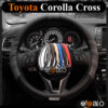 Bọc vô lăng Sparco Toyota Corolla Cross da PU cao cấp - OTOALO
