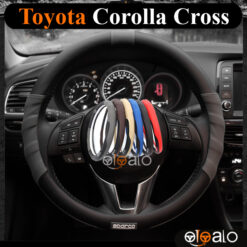 Bọc vô lăng Sparco Toyota Corolla Cross da PU cao cấp - OTOALO