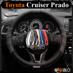 Bọc vô lăng Sparco Toyota Land Cruiser Prado da PU cao cấp - OTOALO