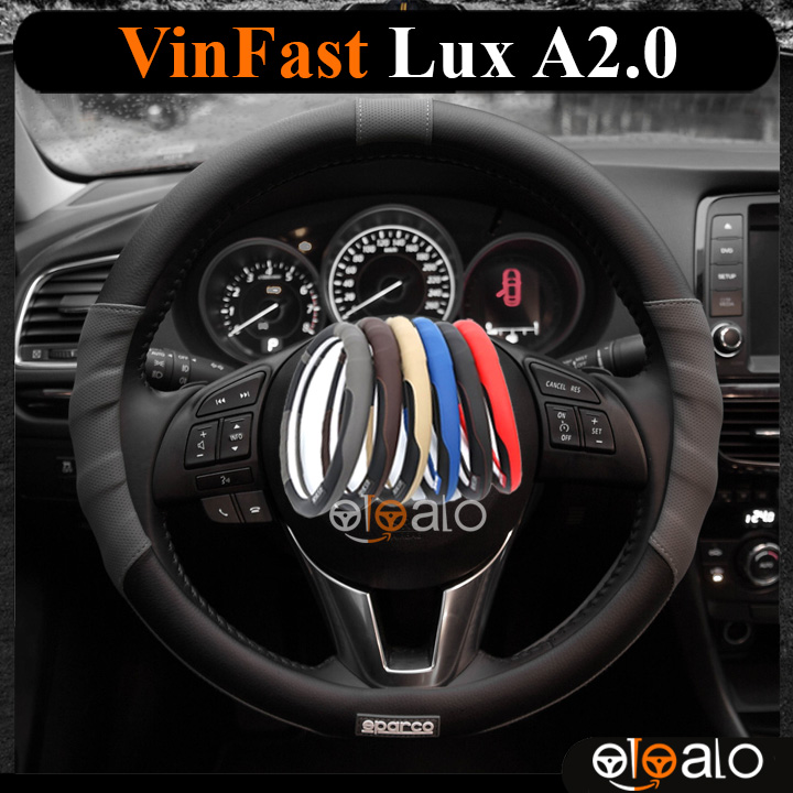Bọc vô lăng Sparco VinFast Lux A2.0 da PU cao cấp - OTOALO Bọc vô lăng Sparco VinFast Lux A2.0 da PU cao cấp - OTOALO