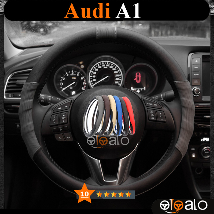 Bọc vô lăng Sparco Audi A1 da PU cao cấp - OTOALO Bọc vô lăng Sparco Audi A1 da PU cao cấp - OTOALO