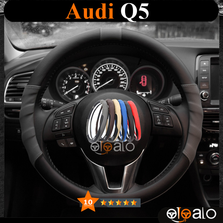 Bọc vô lăng Sparco Audi Q5 da PU cao cấp - OTOALO Bọc vô lăng Sparco Audi Q5 da PU cao cấp - OTOALO