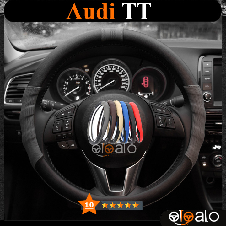 Bọc vô lăng Sparco Audi TT da PU cao cấp - OTOALO Bọc vô lăng Sparco Audi TT da PU cao cấp - OTOALO