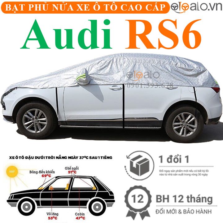 Bạt phủ nóc xe Audi RS6 vải dù 3 lớp - OTOALO Bạt phủ nóc xe Audi RS6 vải dù 3 lớp - OTOALO