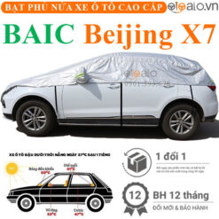 Bạt phủ nóc xe BAIC Beijing X7 vải dù 3 lớp - OTOALO