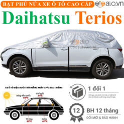Bạt phủ nóc xe Daihatsu Terios vải dù 3 lớp - OTOALO