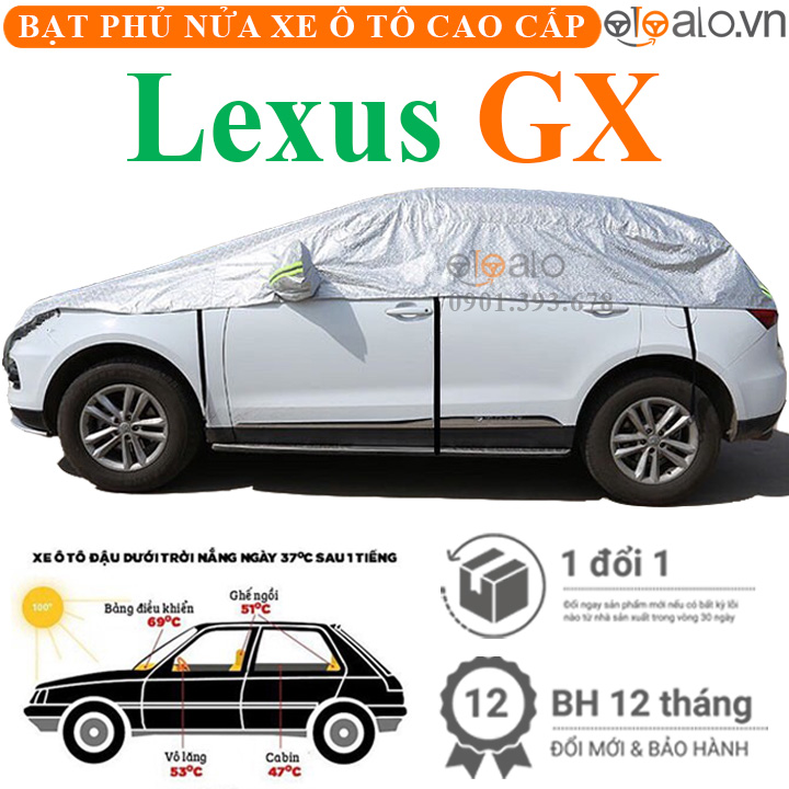 Bạt phủ nóc xe Lexus GX 460 vải dù 3 lớp - OTOALO Bạt phủ nóc xe Lexus GX 460 vải dù 3 lớp - OTOALO