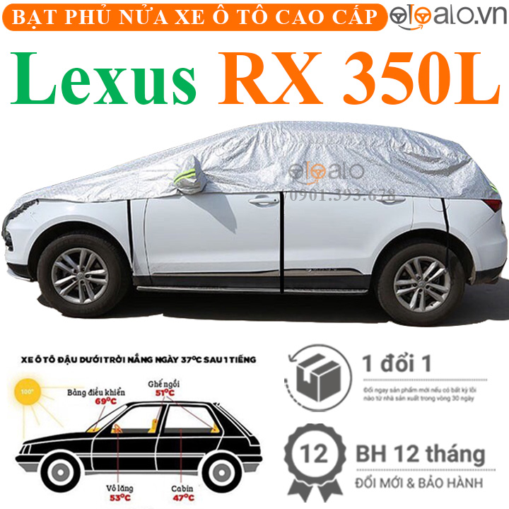Bạt phủ nóc xe Lexus RX 350L vải dù 3 lớp - OTOALO Bạt phủ nóc xe Lexus RX 350L vải dù 3 lớp - OTOALO