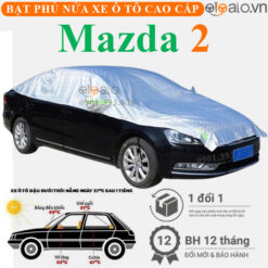 Bạt phủ nóc xe Mazda 2 vải dù 3 lớp - OTOALO