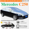 Bạt phủ nóc xe Mercedes Benz C250 vải dù 3 lớp - OTOALO