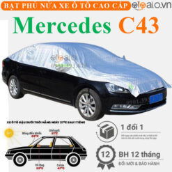 Bạt phủ nóc xe Mercedes Benz C43 vải dù 3 lớp - OTOALO