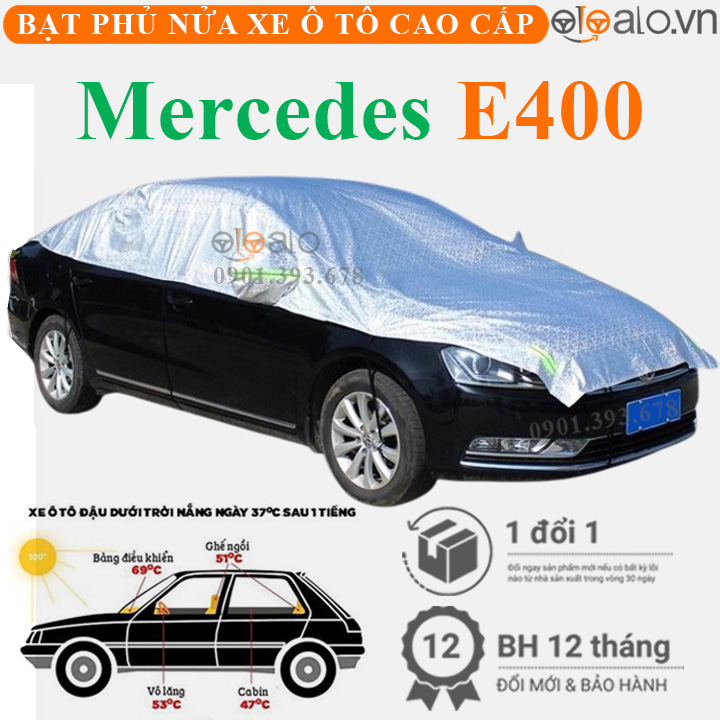 Bạt phủ nóc xe Mercedes Benz E400 vải dù 3 lớp - OTOALO Bạt phủ nóc xe Mercedes Benz E400 vải dù 3 lớp - OTOALO