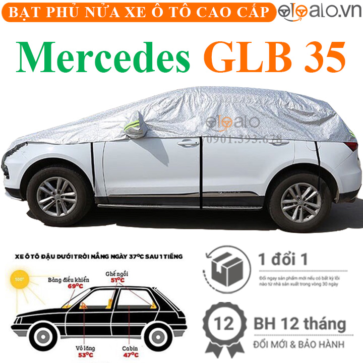 Bạt phủ nóc xe Mercedes Benz GLB 35 vải dù 3 lớp - OTOALO Bạt phủ nóc xe Mercedes Benz GLB 35 vải dù 3 lớp - OTOALO