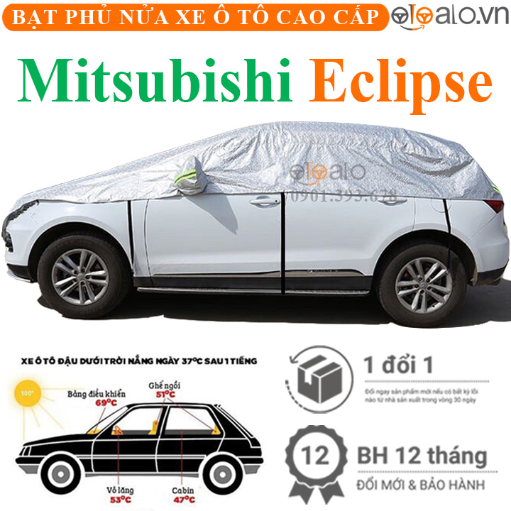 Bạt phủ nóc xe Mitsubishi Eclipse Cross vải dù 3 lớp - OTOALO Bạt phủ nóc xe Mitsubishi Eclipse Cross vải dù 3 lớp - OTOALO