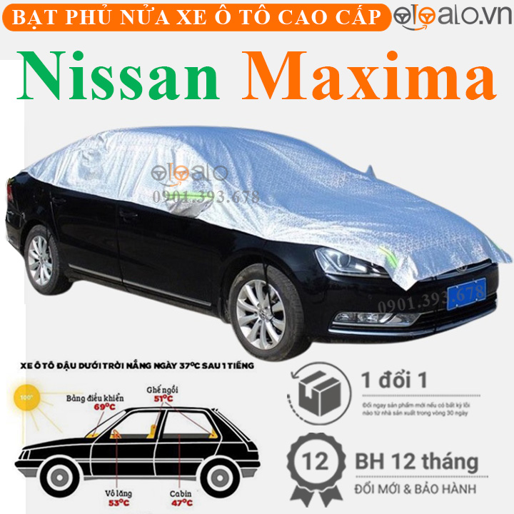 Bạt phủ nóc xe Nissan Maxima vải dù 3 lớp - OTOALO Bạt phủ nóc xe Nissan Maxima vải dù 3 lớp - OTOALO
