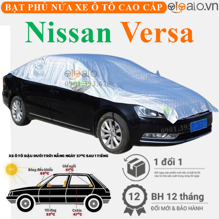Bạt phủ nóc xe Nissan Versa vải dù 3 lớp - OTOALO Bạt phủ nóc xe Nissan Versa vải dù 3 lớp - OTOALO