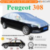 Bạt phủ nóc xe Peugeot 308 vải dù 3 lớp - OTOALO
