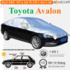 Bạt phủ nóc xe Toyota Avalon vải dù 3 lớp - OTOALO