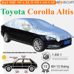 Bạt phủ nóc xe Toyota Corolla Altis vải dù 3 lớp - OTOALO