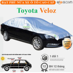 Bạt phủ nóc xe Toyota Veloz vải dù 3 lớp - OTOALO