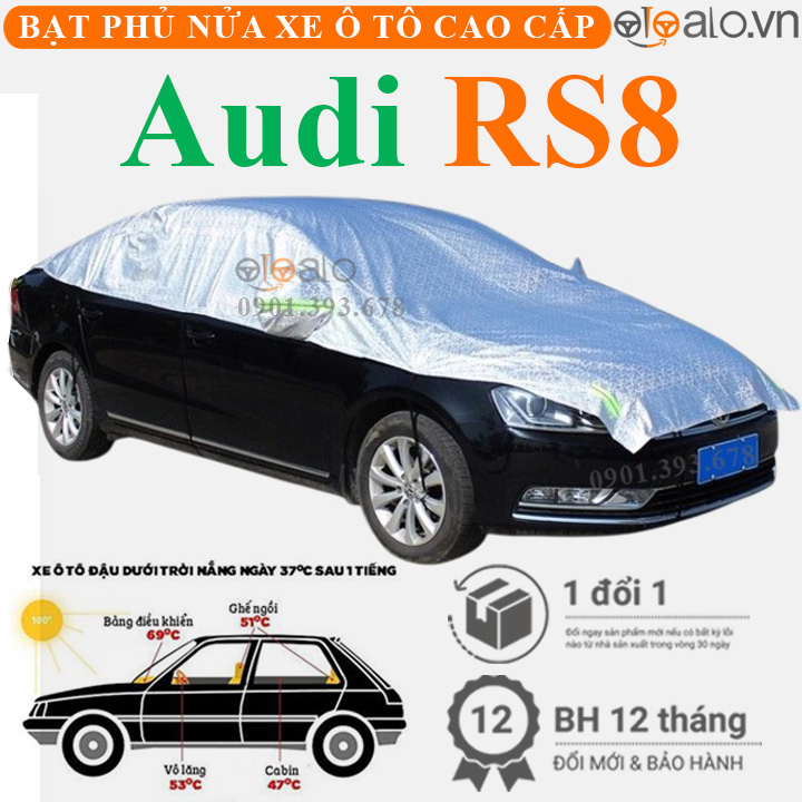 Bạt phủ nóc xe Audi RS8 vải dù 3 lớp - OTOALO Bạt phủ nóc xe Audi RS8 vải dù 3 lớp - OTOALO