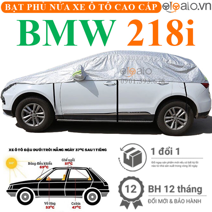Bạt phủ nóc xe BMW 218i vải dù 3 lớp - OTOALO Bạt phủ nóc xe BMW 218i vải dù 3 lớp - OTOALO