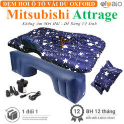 Đệm hơi ô tô Mitsubishi Attrage vải dù Oxford cao cấp - OTOALO
