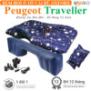 Đệm hơi ô tô Peugeot Traveller vải dù Oxford cao cấp - OTOALO