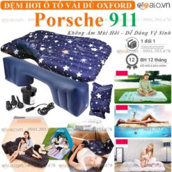 Đệm hơi ô tô Porsche 911 vải dù Oxford cao cấp - OTOALO