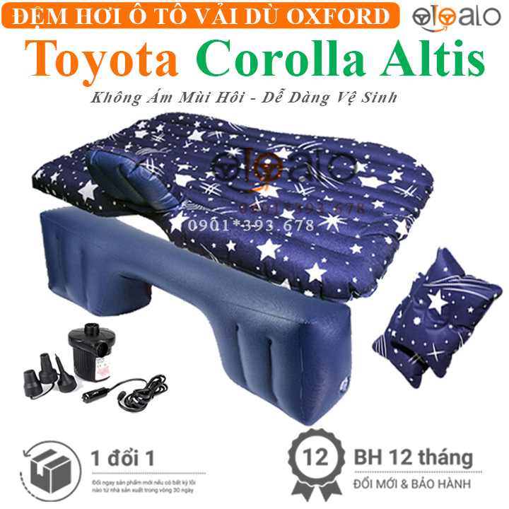 Đệm hơi ô tô Toyota Corolla Altis vải dù Oxford cao cấp - OTOALO Đệm hơi ô tô Toyota Corolla Altis vải dù Oxford cao cấp - OTOALO