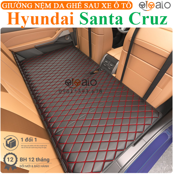 Nệm đệm giường ngủ xe Hyundai Santa Cruz da PU cao cấp - OTOALO Nệm đệm giường ngủ xe Hyundai Santa Cruz da PU cao cấp - OTOALO