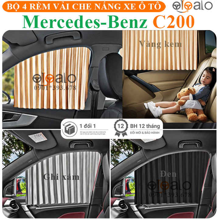 Rèm che nắng xe Mercedes C200 cao cấp - OTOALO Rèm che nắng xe Mercedes C200 cao cấp - OTOALO