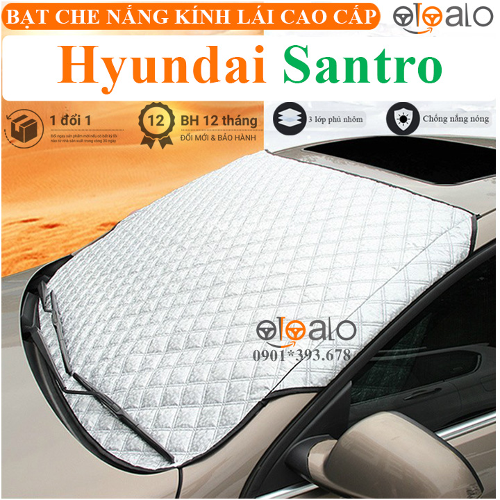 Tấm che nắng xe Hyundai Santro 3 lớp cao cấp - OTOALO Tấm che nắng xe Hyundai Santro 3 lớp cao cấp - OTOALO
