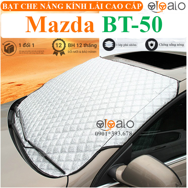 Tấm che nắng xe Mazda BT50 3 lớp cao cấp - OTOALO Tấm che nắng xe Mazda BT50 3 lớp cao cấp - OTOALO