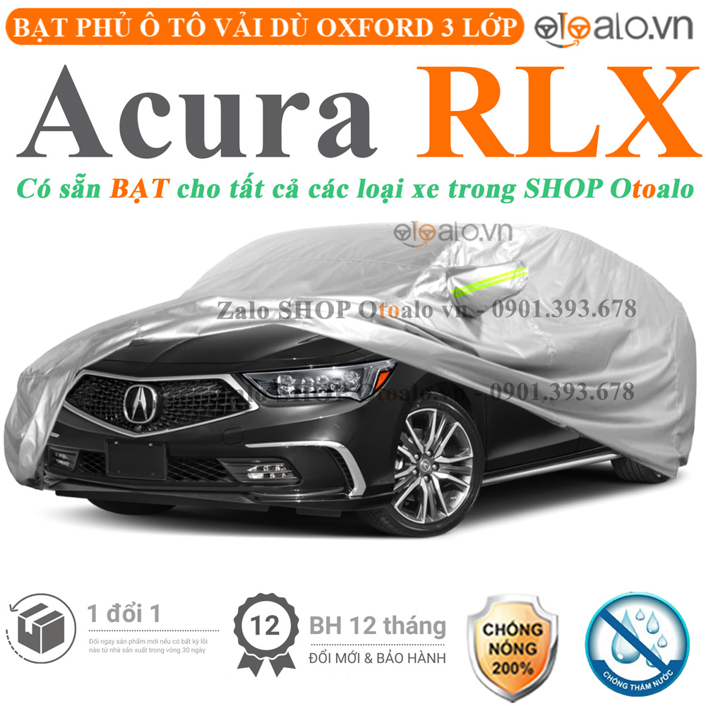 Bạt che phủ xe Acura RLX 3 lớp cao cấp - OTOALO Bạt che phủ xe Acura RLX 3 lớp cao cấp - OTOALO