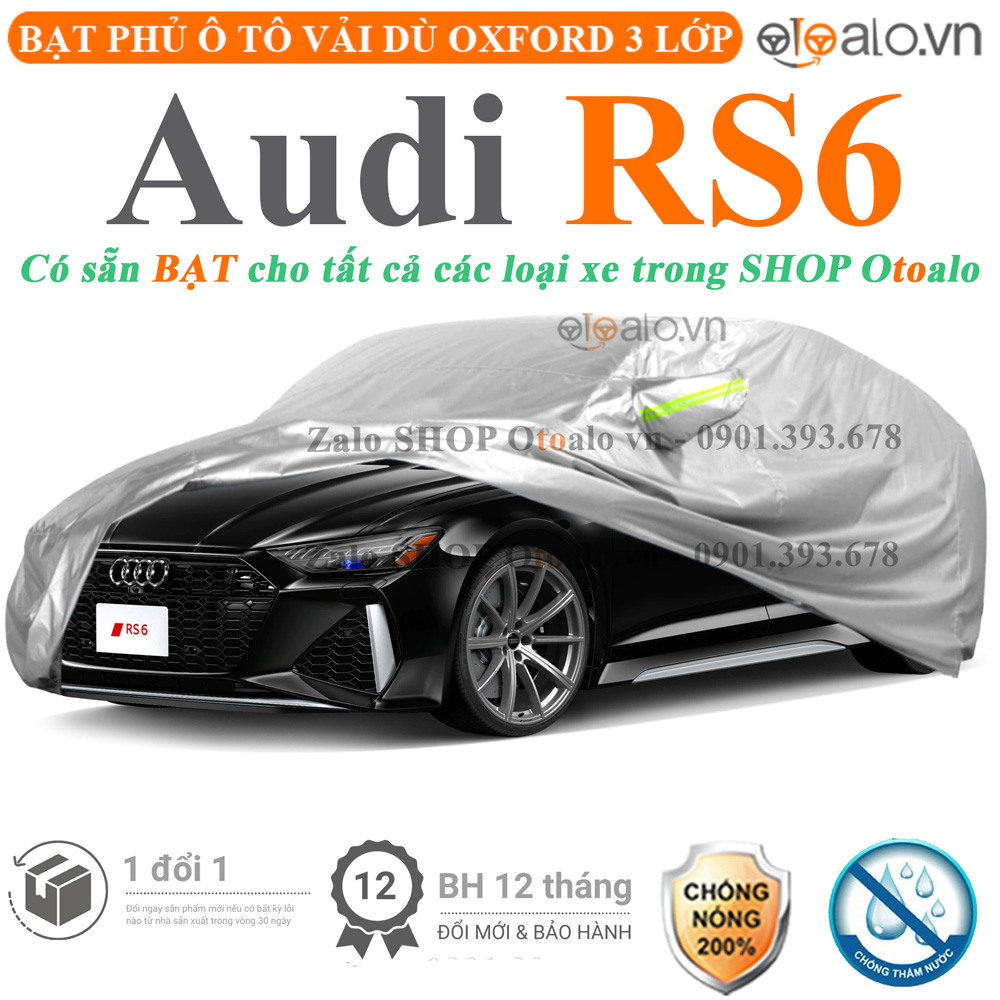 Bạt che phủ xe Audi RS6 3 lớp cao cấp - OTOALO Bạt che phủ xe Audi RS6 3 lớp cao cấp - OTOALO