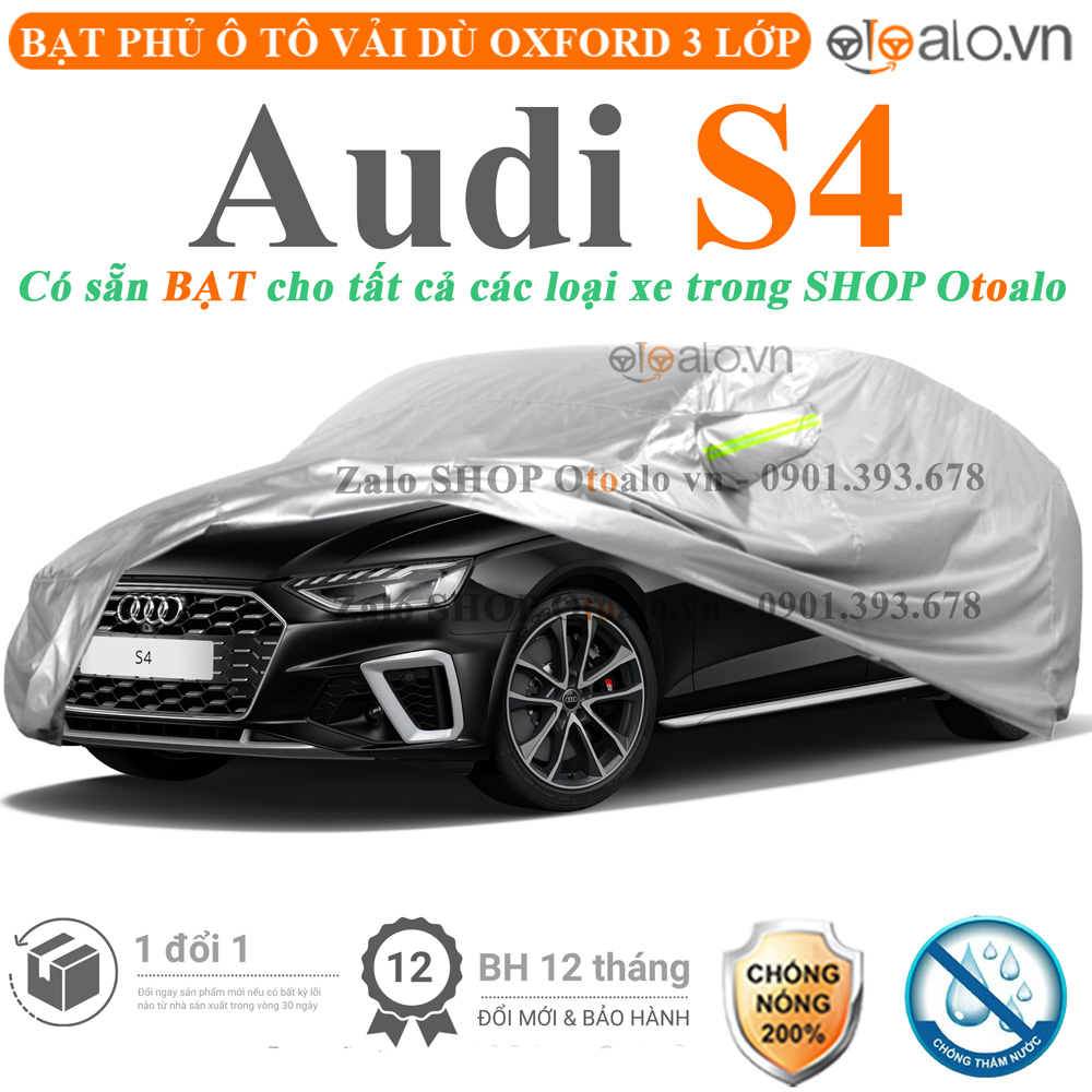 Bạt che phủ xe Audi S4 3 lớp cao cấp - OTOALO Bạt che phủ xe Audi S4 3 lớp cao cấp - OTOALO